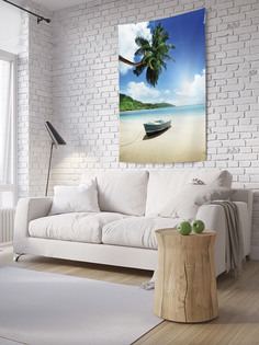 Вертикальное фотопанно на стену JoyArty "Лодка на песке", 150x200 см
