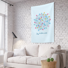 Вертикальное фотопанно на стену JoyArty "Яркие гирлянды", 150x200 см