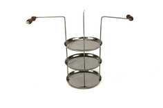 Этажерка для тандыра с тарелками 3-х ярусная No Brand