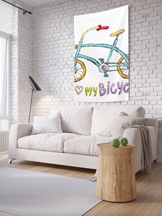 Вертикальное фотопанно на стену JoyArty "Детский велосипед", 150x200 см