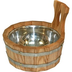 Ковш бондарный с нержавеющей вставкой, 2 л (ясень) Суши Веник