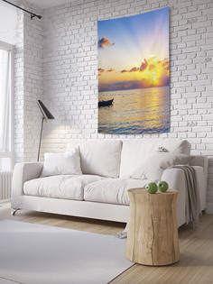 Вертикальное фотопанно на стену JoyArty "Лодка у заката", 150x200 см