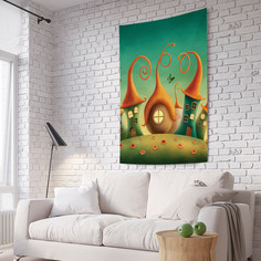 Вертикальное фотопанно на стену JoyArty "Домики гномов", 150x200 см