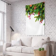 Вертикальное фотопанно на стену JoyArty "Елочные игрушки", 150x200 см