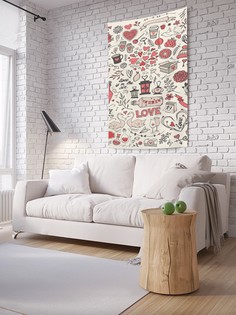 Вертикальное фотопанно на стену JoyArty "Вино и бокалы", 150x200 см