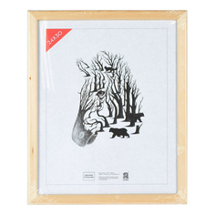 Фоторамка прямоугольная Зебра деревянная 24 х 30 см натуральная