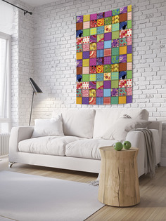 Вертикальное фотопанно на стену JoyArty "Лоскутное одеяло", 150x200 см