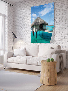 Вертикальное фотопанно на стену JoyArty "Морской домик", 150x200 см