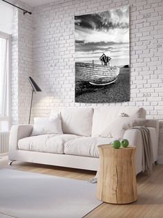 Вертикальное фотопанно на стену JoyArty "Старая лодка", 100x150 см