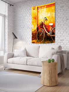 Вертикальное фотопанно на стену JoyArty "Оставленный велосипед", 100x150 см