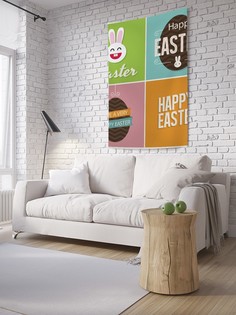 Вертикальное фотопанно на стену JoyArty "Постеры на Пасху", 150x200 см