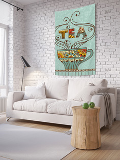 Вертикальное фотопанно на стену JoyArty "Чашка чая", 150x200 см