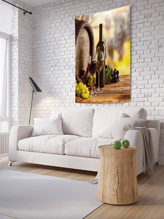Вертикальное фотопанно на стену JoyArty "Налитый бокал", 150x200 см