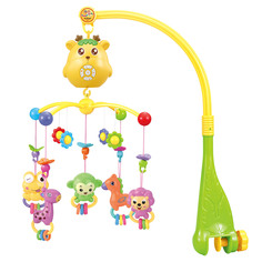 Мобиль в кроватку Funkids Первые друзья с игрушками, проектор, ночник и музыка, CC2020