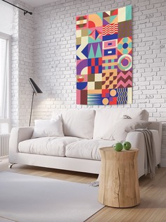 Вертикальное фотопанно на стену JoyArty "Геометрическая мозаика", 150x200 см