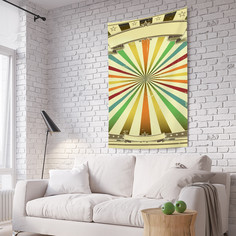 Вертикальное фотопанно на стену JoyArty "Разноцветные лучи в постере", 150x200 см