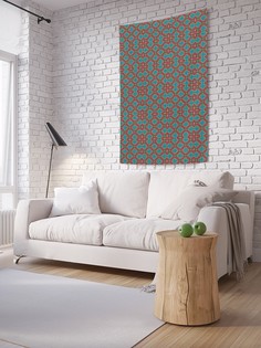 Вертикальное фотопанно на стену JoyArty "Этнические орнаменты в мозаике", 150x200 см