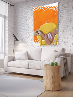 Вертикальное фотопанно на стену JoyArty "Ленивец на кресле", 150x200 см