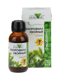 Концентрат Тиавит "Хлорофилл" хвойный с прополисом, 100 мл