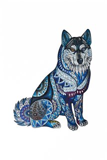 Деревянный пазл Полярный Хаски 30x38 см деталей 210 Active Puzzles