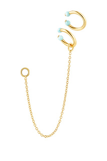 Серьги каффы из серебра Tous 918543670