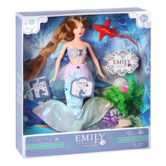 Кукла Emily Принцесса Русалочка с аксессуарами, с питомцем- акулой, JB0207566