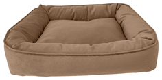 Лежак Homepet Микровелюр Caramel квадратный карамель для животных 50 х45 х15 см