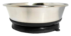 Миска Homepet Premium металлическая на черной силиконовой подставке с присоской, 2,8 л