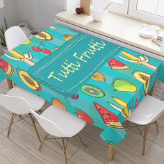 Скатерть прямоугольная JoyArty "Тутти Фрутти Лето" из оксфорда, 180x145 см