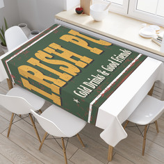 Скатерть прямоугольная на кухонный стол JoyArty "Знак паба" из оксфорда, 180x145 см