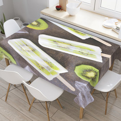 Скатерть прямоугольная JoyArty "Домашнее фруктовое мороженое" из оксфорда, 180x145 см