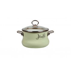 Кастрюля Стальэмаль 2 л зеленый