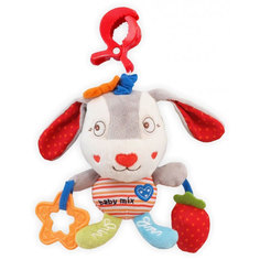 Игрушка мягкая Baby Mix с подвеской Собачка с клубникой