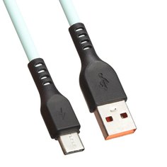 USB кабель LP USB Type-C Extra TPE (бирюзовый/коробка) Liberty Project