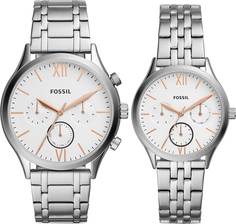 Комплект часов женский Fossil BQ2468SET серебристый