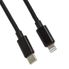 USB-C кабель LP Apple Lightning 8 pin Power Delivery 18W в текстильной оплетке (коробка) Liberty Project