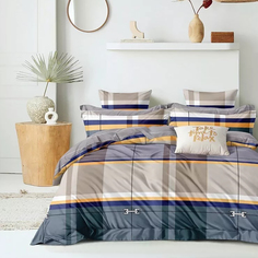 Простыня из компаньона Mercury Home Брайтон Евро/Евро макси 220x240 Поплин
