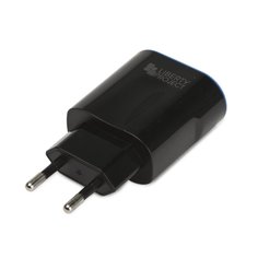 СЗУ LP с двумя выходами USB 2,4A + кабель USB Type-C Classic Plus (черное/коробка) Liberty Project