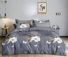 Простыня из компаньона Mercury Home Флора Евро/Евро макси 220x240 Поплин