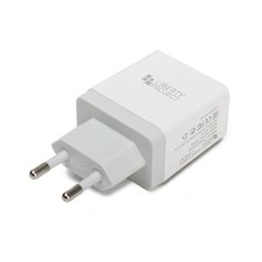 СЗУ LP с двумя USB выходами QC 3.0 5В-2,4А/9В-2А/12В-1,67А Brick Series (белое/коробка) Liberty Project