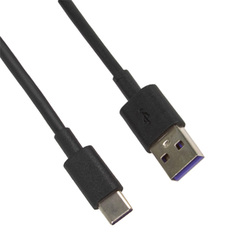 USB кабель LP USB Type-C 5А (черный/коробка) Liberty Project