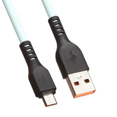 USB кабель LP Micro USB Extra TPE (бирюзовый/коробка) Liberty Project