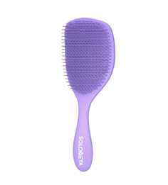 Расческа SOLOMEYA MZ0015 для сухих и влажных волос с ароматом лаванды, сиреневая