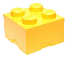 Ящик для хранения игрушек LEGO Желтый
