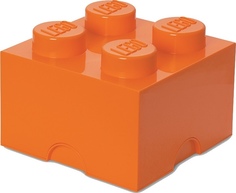 Ящик для хранения 4 LEGO оранжевый