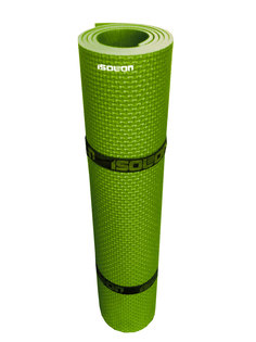 Коврик спортивный для фитнеса и йоги Isolon Sport 5, 180х60 см лайм
