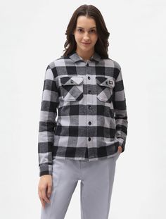 Рубашка женская Dickies DK0A4XI2B881 серая XS