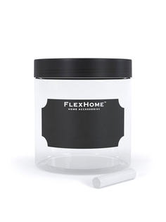 Набор контейнеров для сыпучих продуктов FlexHome B500Set/Черный