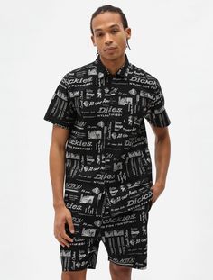 Рубашка мужская Dickies DK0A4XA6BLK1 черная M