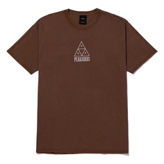 Футболка женская Huf TS01807-BROWN коричневая S